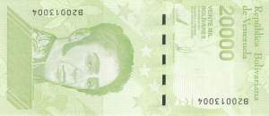 20000 Bolivares 2019